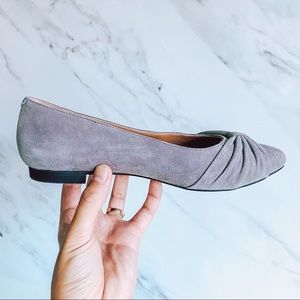 Vionic Gramercy Pointed Toe Flats Gray Size 6